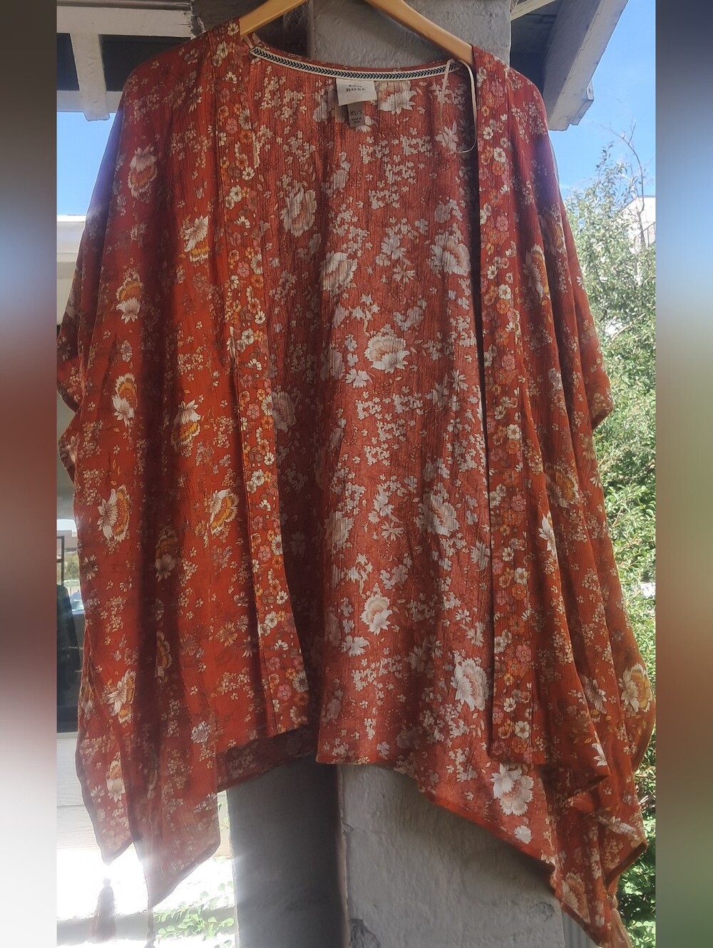 Knox Rose Orange Floral Cover Up
